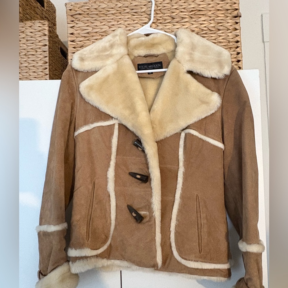 Leather Shearling Jacket - image 1